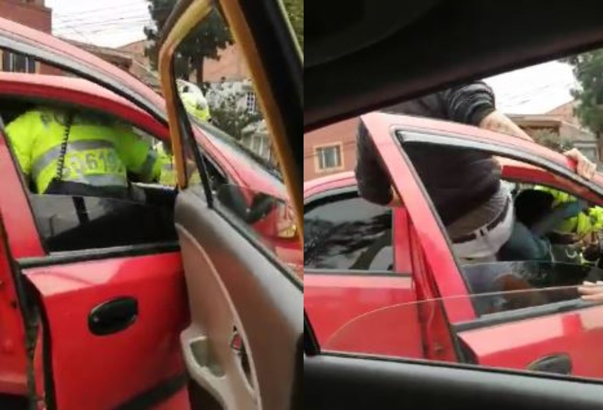 Conductor casi mata a un policía para evitar 'pare' en Bogotá