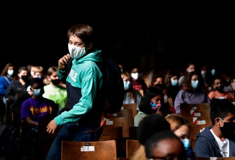 Así fue la reapertura de colegios en Bélgica
