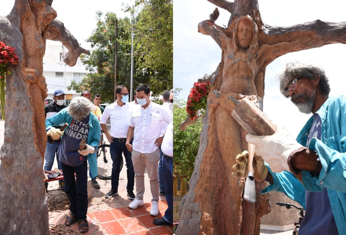 Cristo del árbol en Valledupar