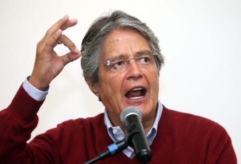 Guillermo Lasso, candidato presidencial en Ecuador