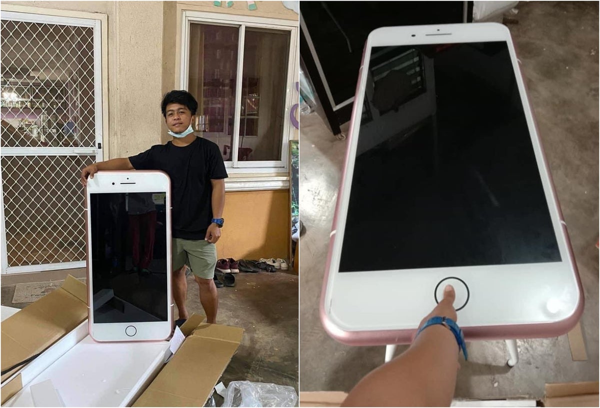 Mesa con forma de iPhone
