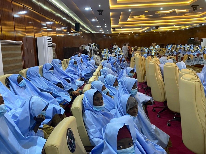 Niñas liberadas en Nigeria