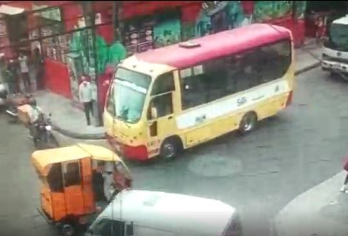 Pelea de conductores en Bogotá