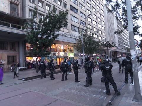Protestas en Bogotá