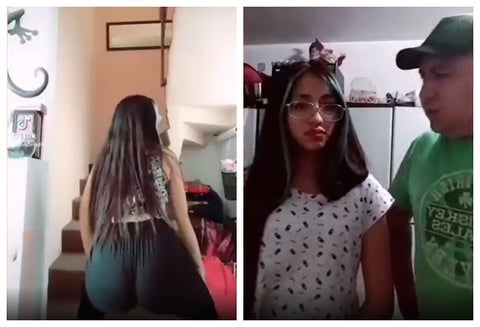 papá regañó a hija