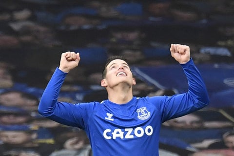 James Rodríguez, Everton 2021