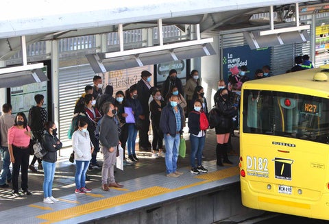 Coronavirus en Bogotá / Aglomeraciones en Transmilenio