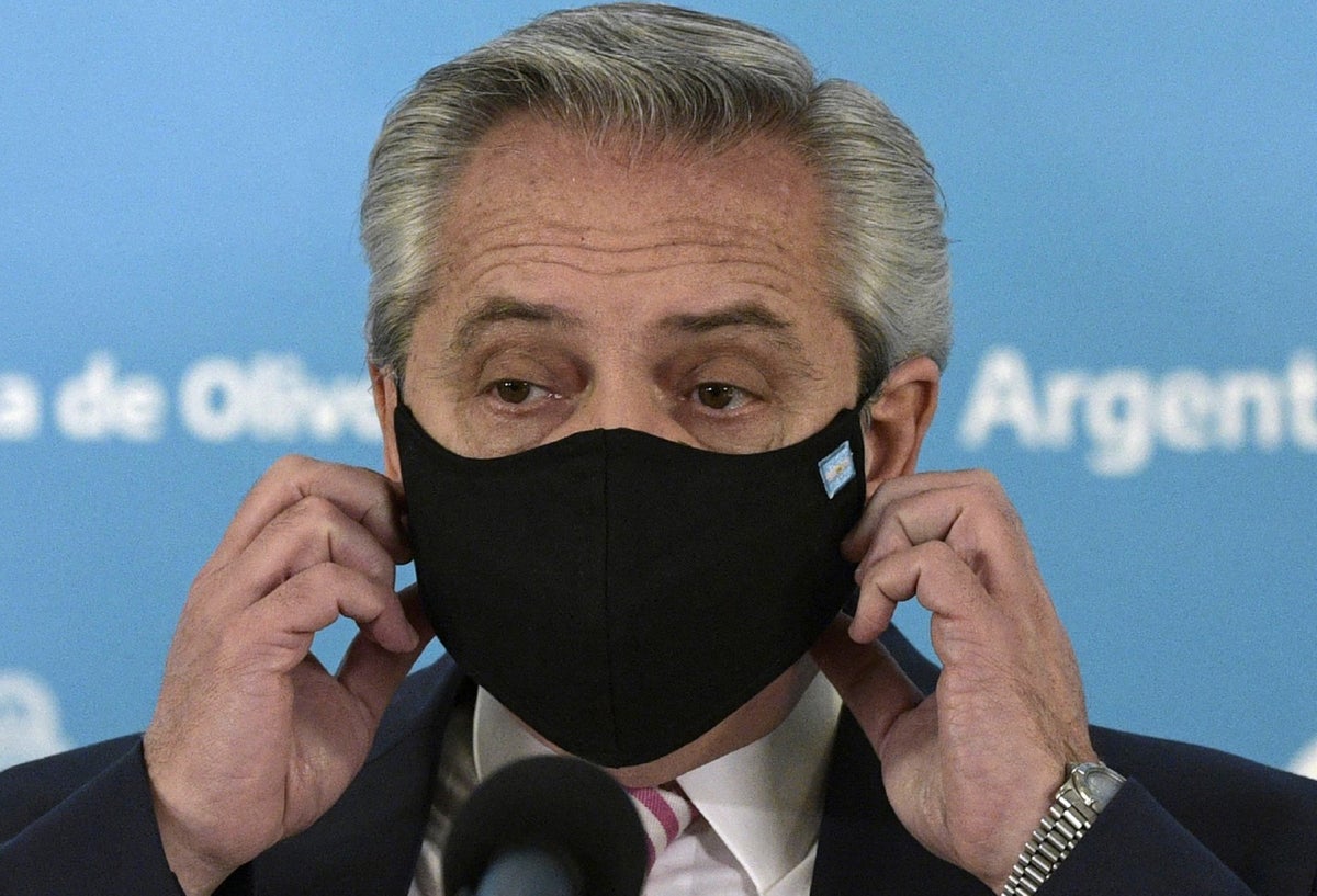 Alberto Fernández, presidente de Argentina, se contagió de covid-19