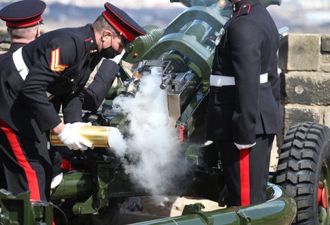 Salvas de cañón en homenaje al príncipe Felipe tras su muerte
