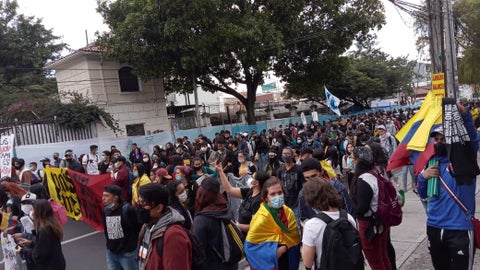 Protestas estudiantiles en la Universidad Pedagógica