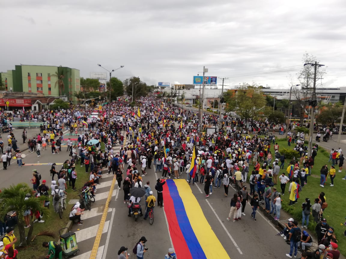 Jornada de paro nacional en Popayán