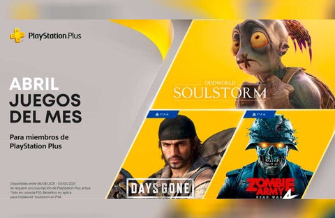 Juegos gratis para PS Plus en abril 2021