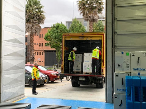 Llegada de vacunas de Pfizer a Colombia