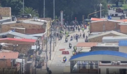 Protestas en Suba en paro nacional 28 de abril