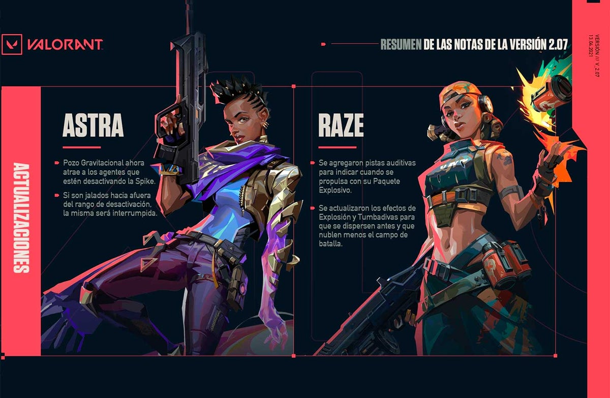 Actualización de Valorant versión 2.07
