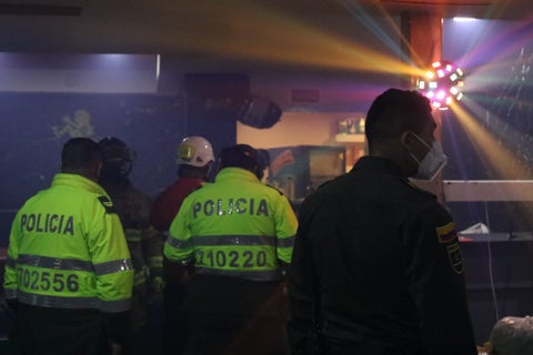 Fiesta clandestina en Bogotá