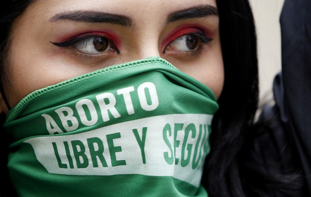 Protesta a favor del aborto