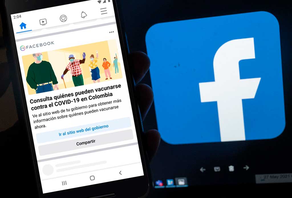 App de Facebook informa sobre vacunas
