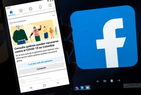 App de Facebook informa sobre vacunas