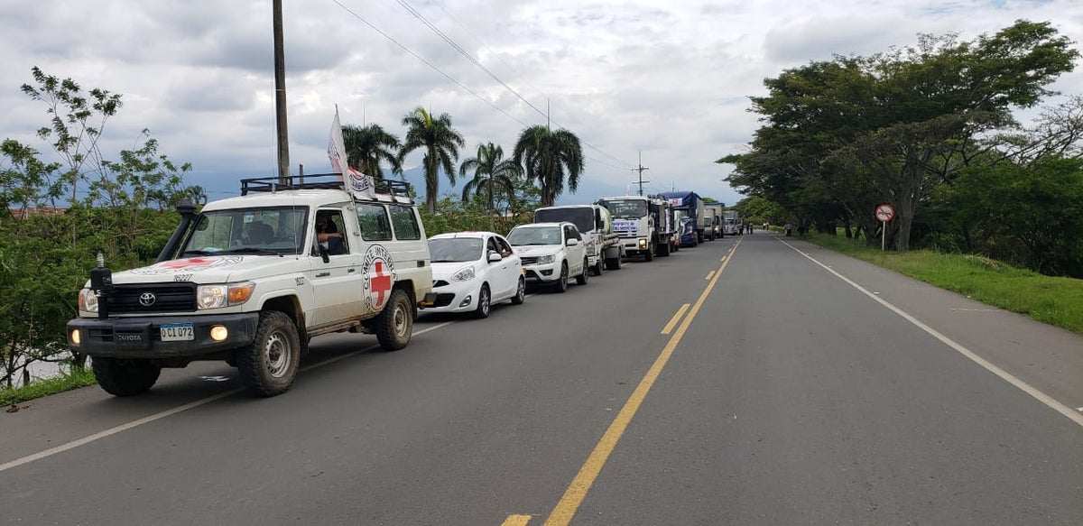 Bloqueos en vías de Colombia