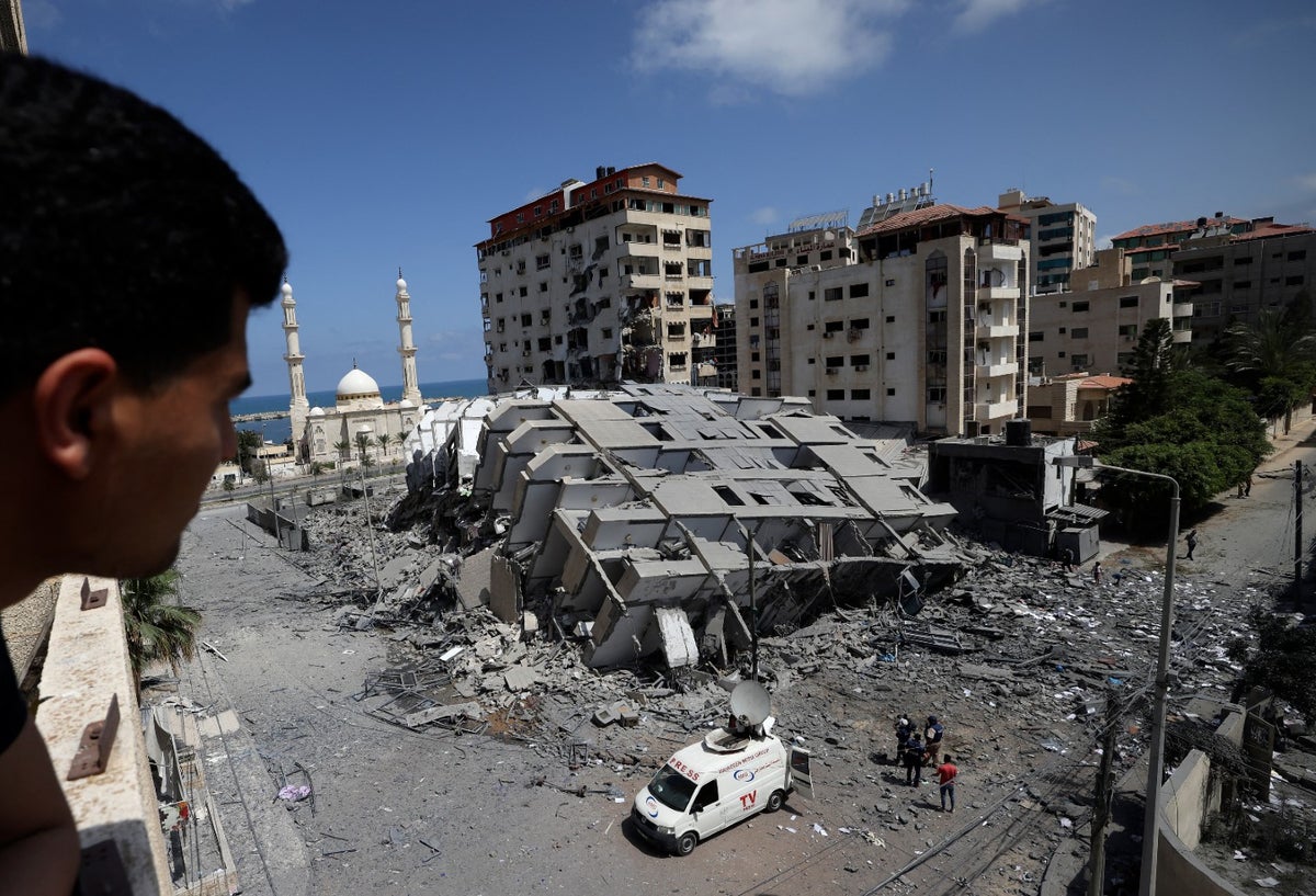Bombardeo en Franja de Gaza el 12 de mayo de 2021