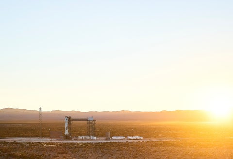 Cohete New Shepard, de Blue Origin, llevará humanos al espacio.