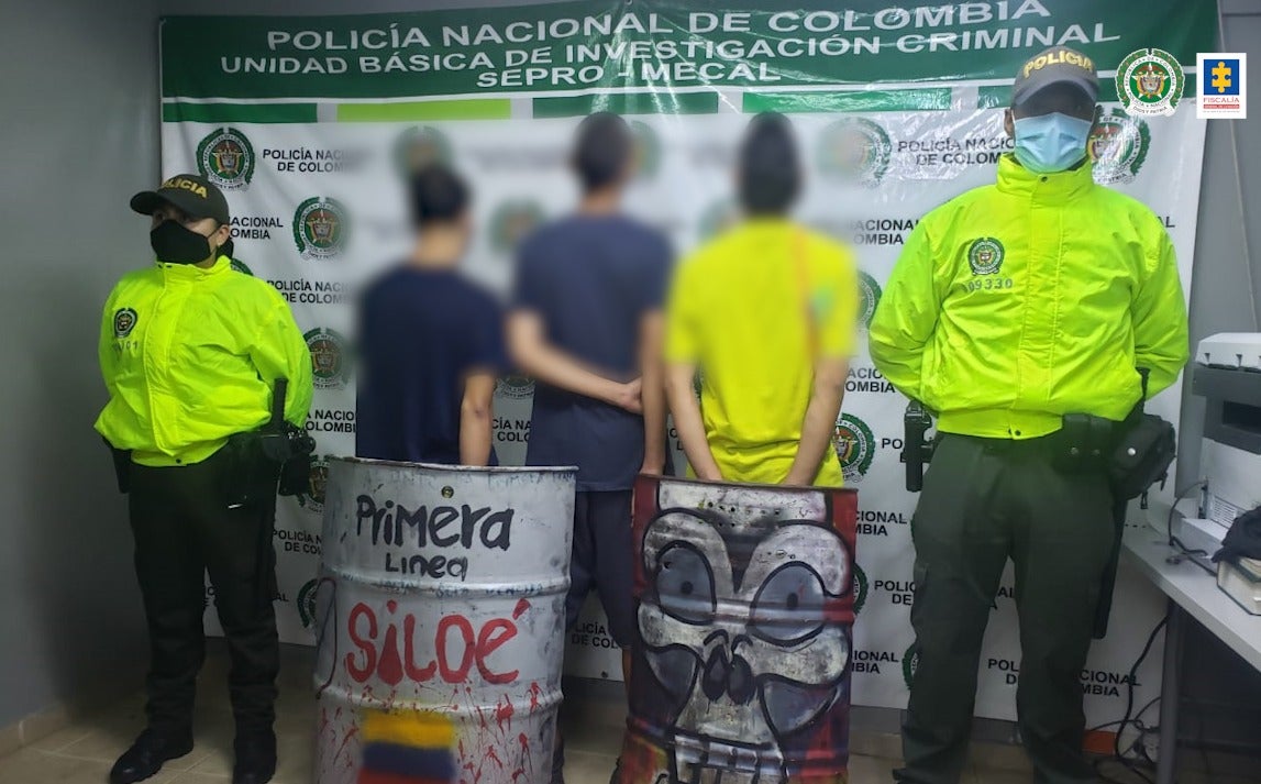 Menores judicializados por vandalismo en Cali