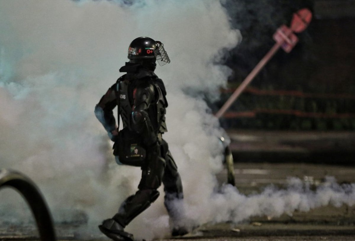 Van más de 450 policías heridos durante las protestas que iniciaron el 28 de abril 2021.
