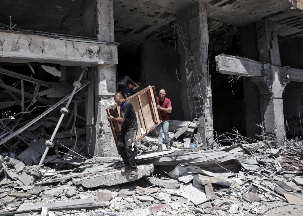 Bombardeos en Gaza