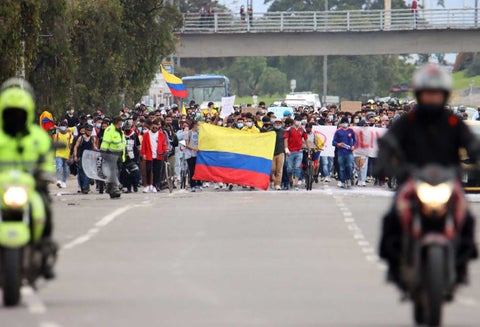 Bogotá vivió nuevas protestas en quinto día de paro nacional