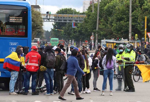 Protestas en Bogotá - bloqueos en Bogotá 12 de mayo