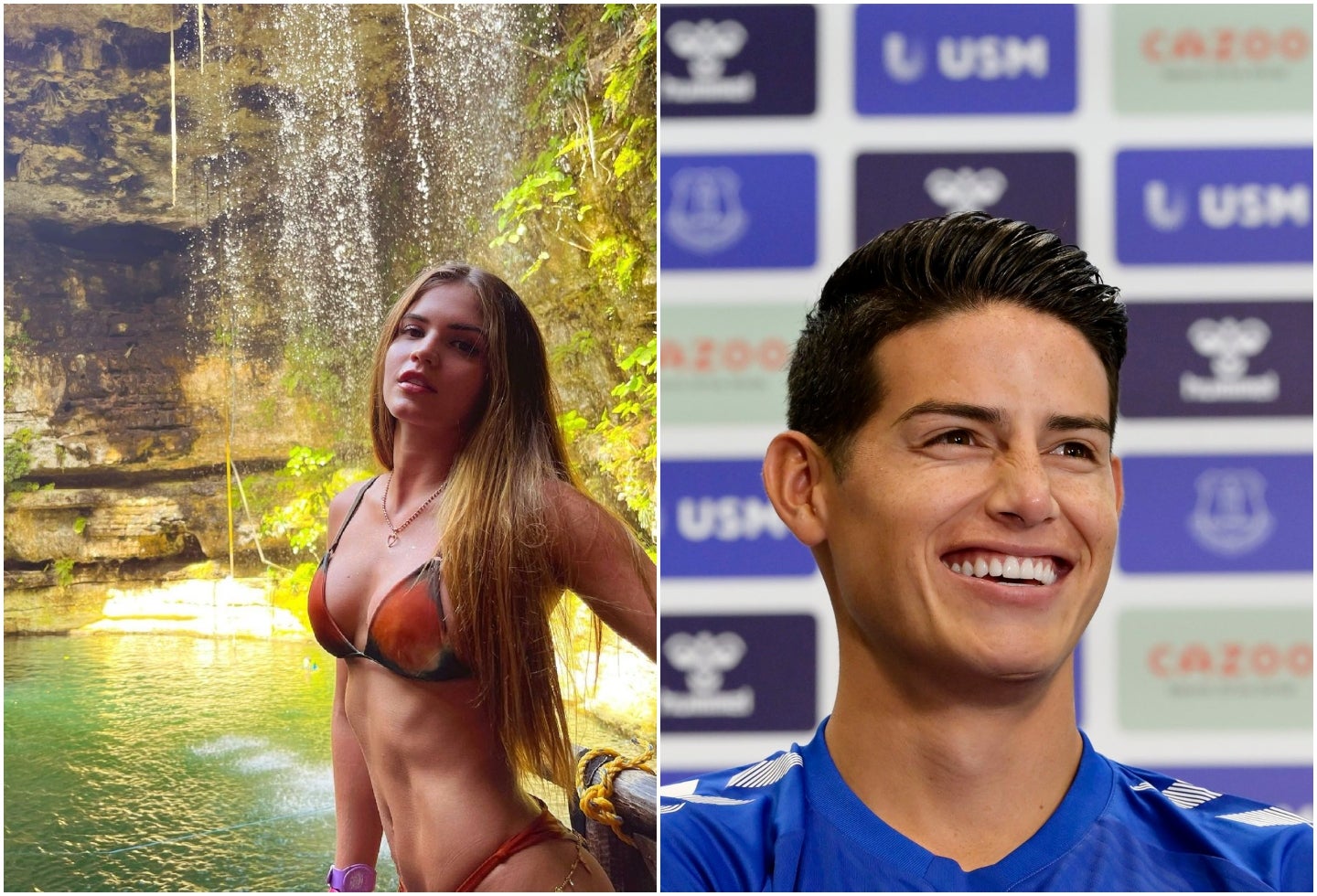 Valeria Duque y James Rodríguez