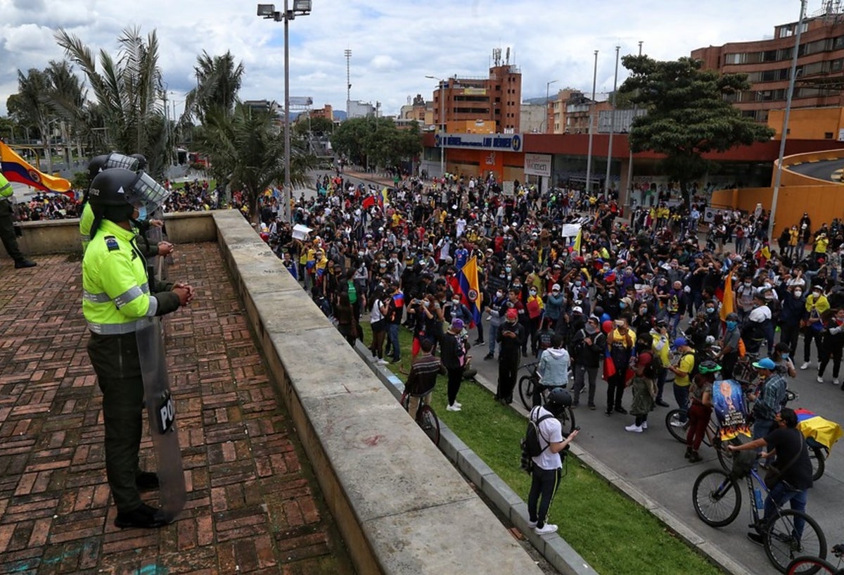 Marchas en Bogotá este 1 de mayo de 2021