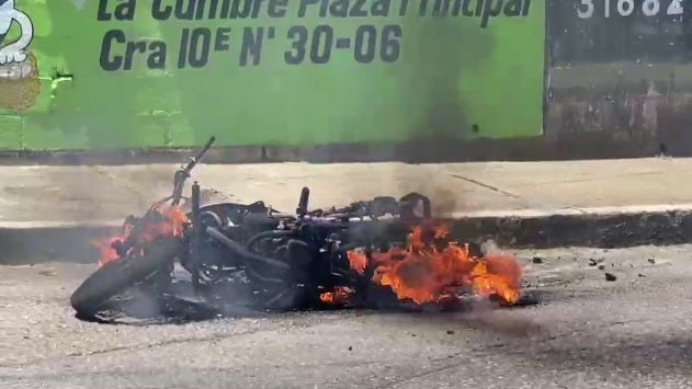 la moto era de unos ladrones