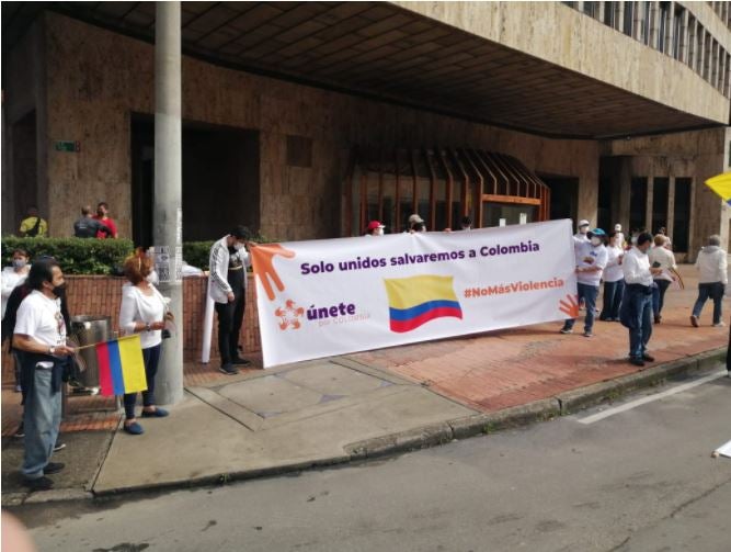 Marcha Bogotá no más violencia