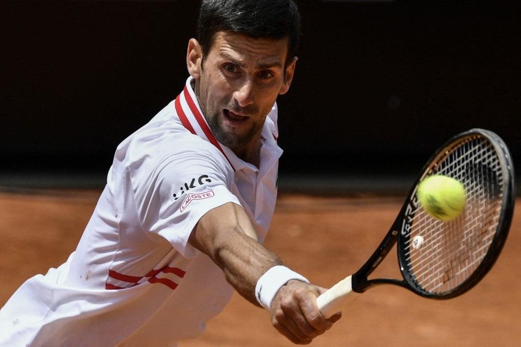 Novak Djokovic en el Masters 1000 de Roma