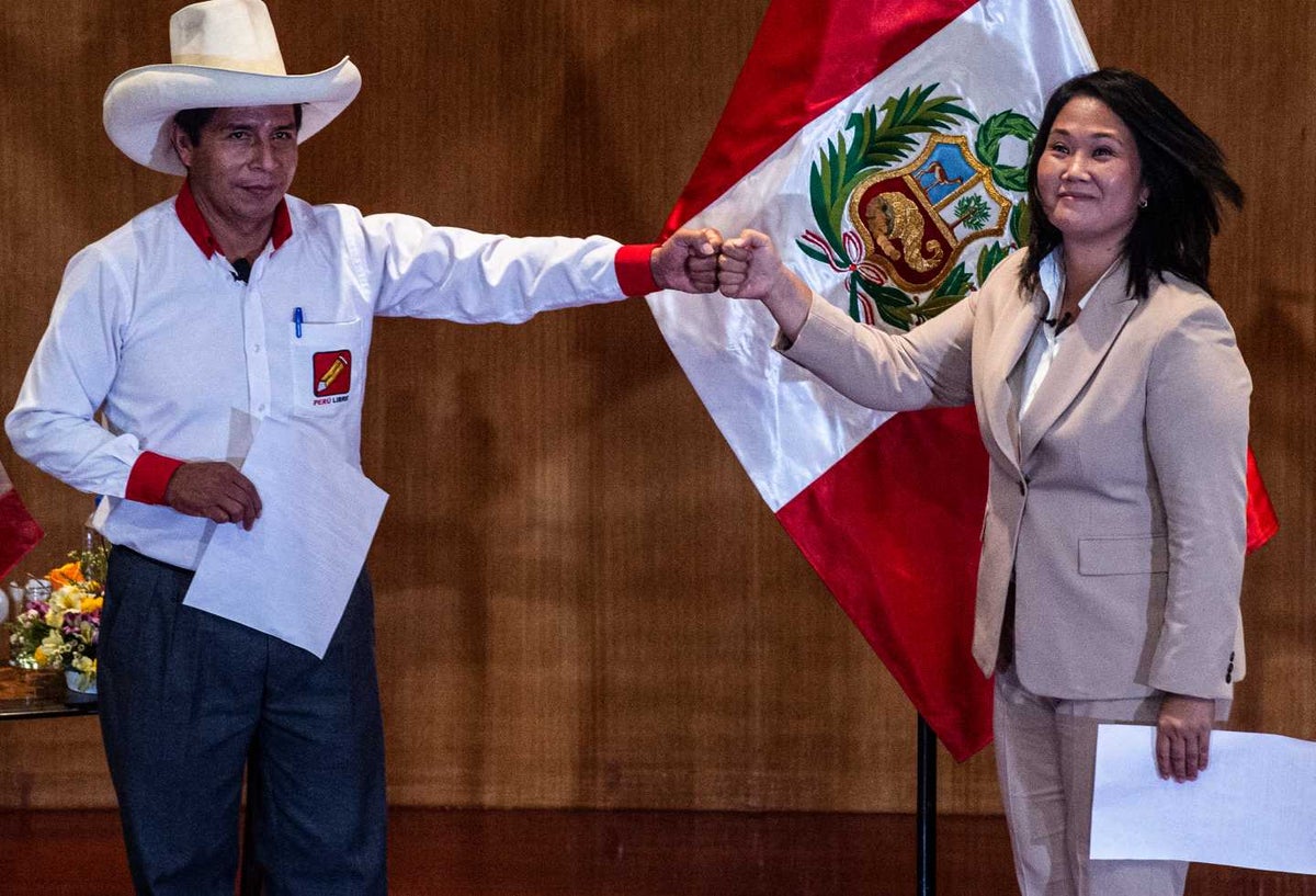 Pedro Castillo, candidato a la presidencia de Perú
