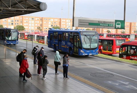 Portal Transmilenio cerrado por bloqueos