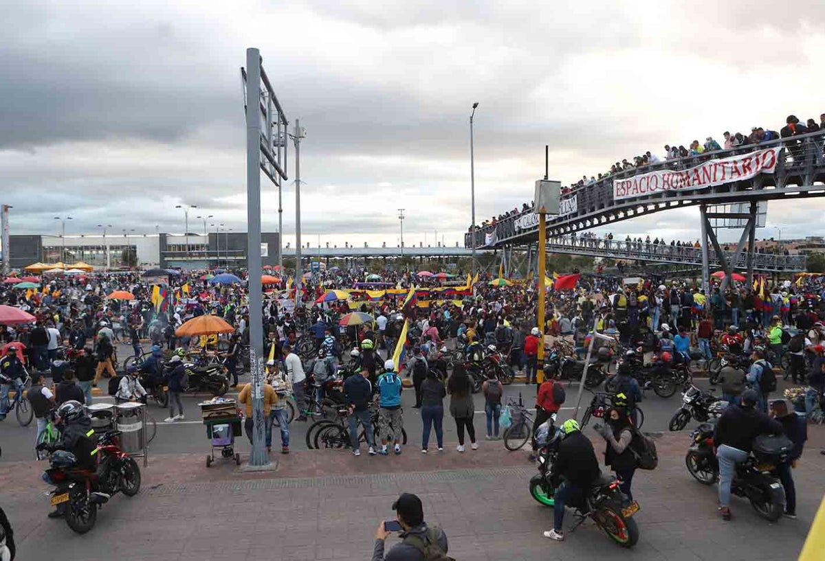 Protestas en Bogotá