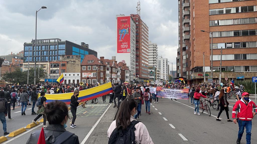 Manifestaciones del paro nacional en Bogotá