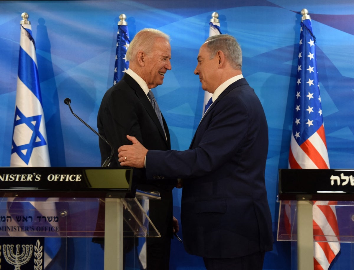 Joe Biden y Benjamin Netanyahu