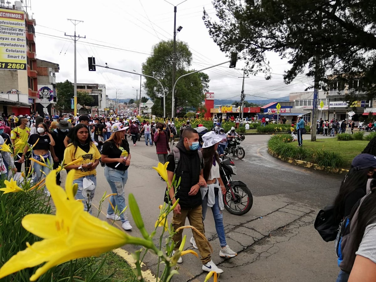 Manifestaciones en Popayán.