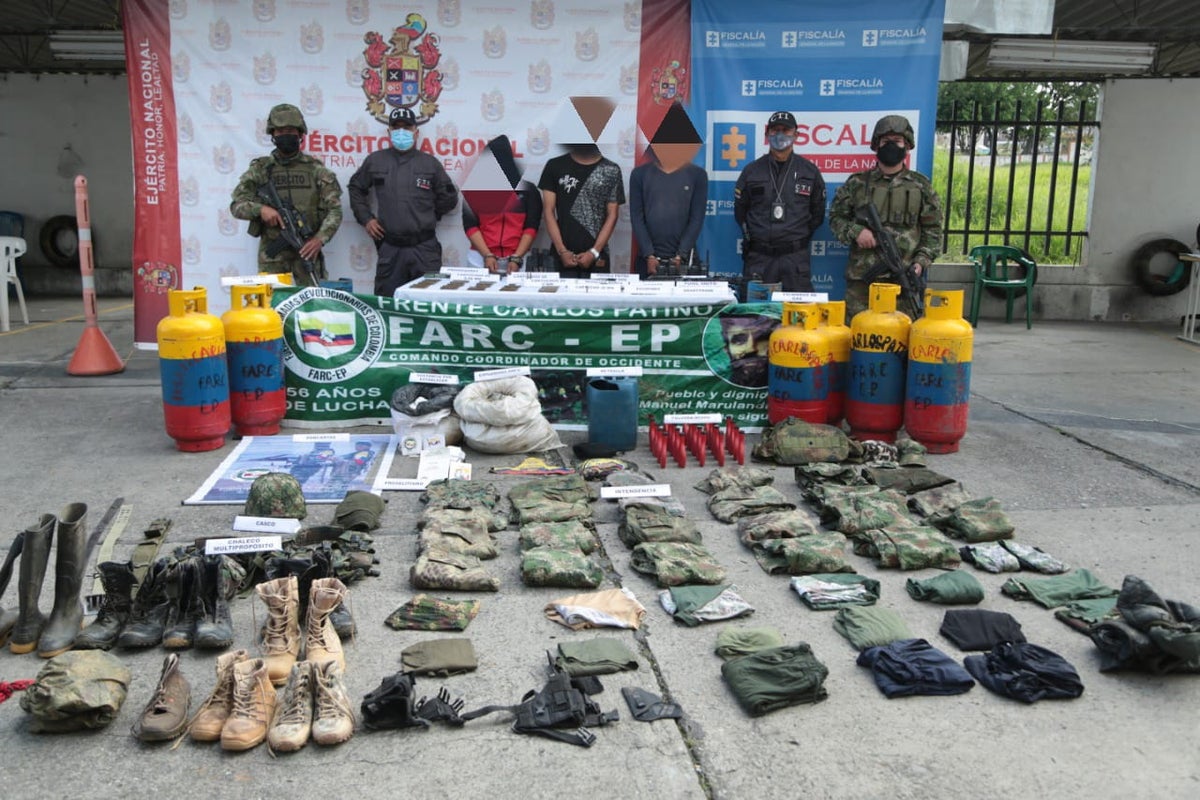 Captura de tres integrantes de las Farc, en el Cauca.