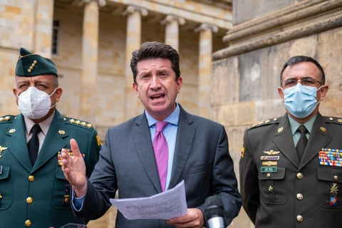 Diego Molano en el congreso.