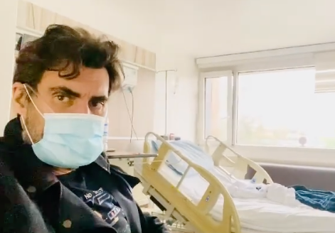Rafael Taibo sale del hospital