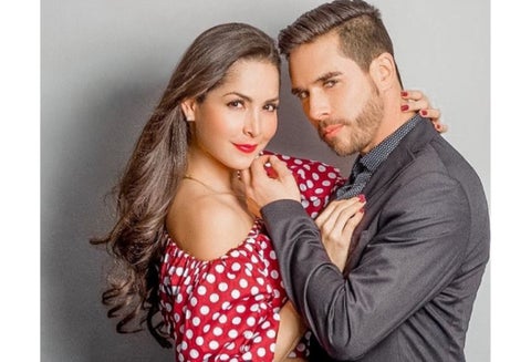 Carmen Villalobos y Sebastián Caicedo