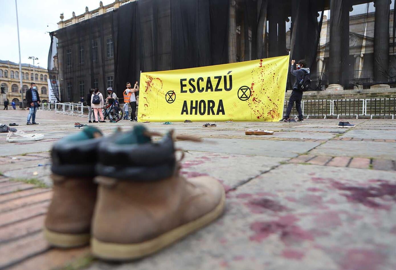 Acto simbólico en Colombia sobre la importancia del Acuerdo de Escazú.