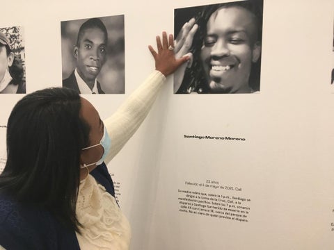 Sandra Moreno, madre de joven asesinado en Cali