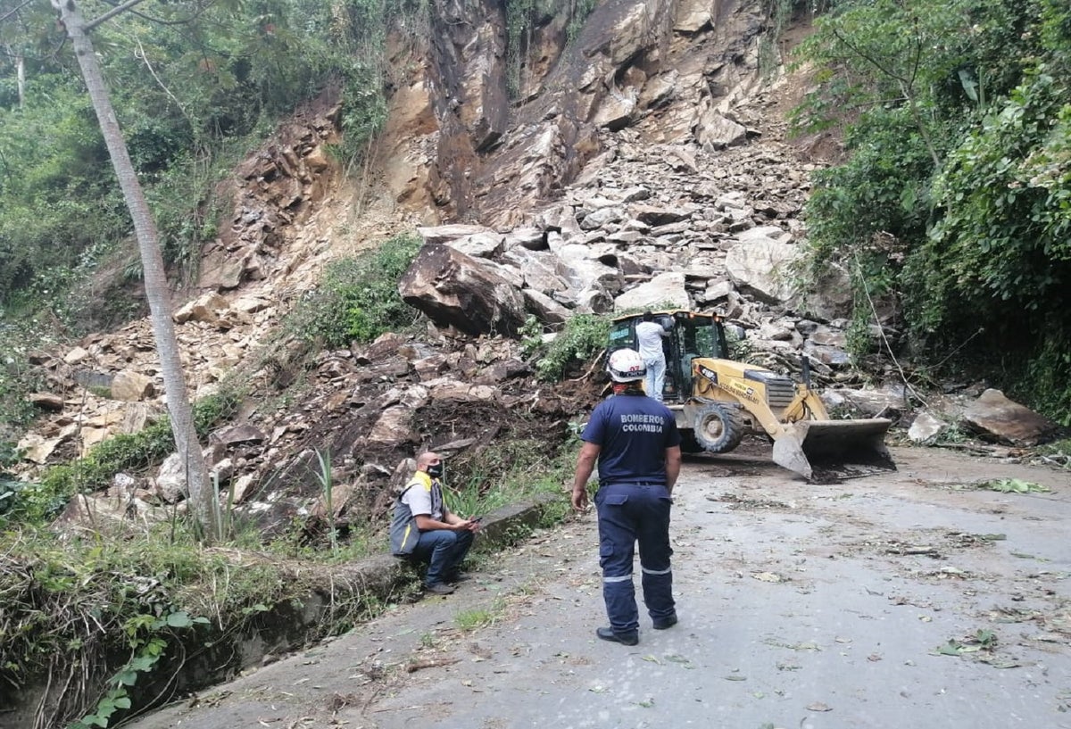 El derrumbe tiene incomunicado a Manizales con el oriente de Caldas.