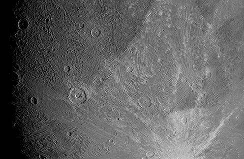 Imagen de Ganímedes difundida por la NASA